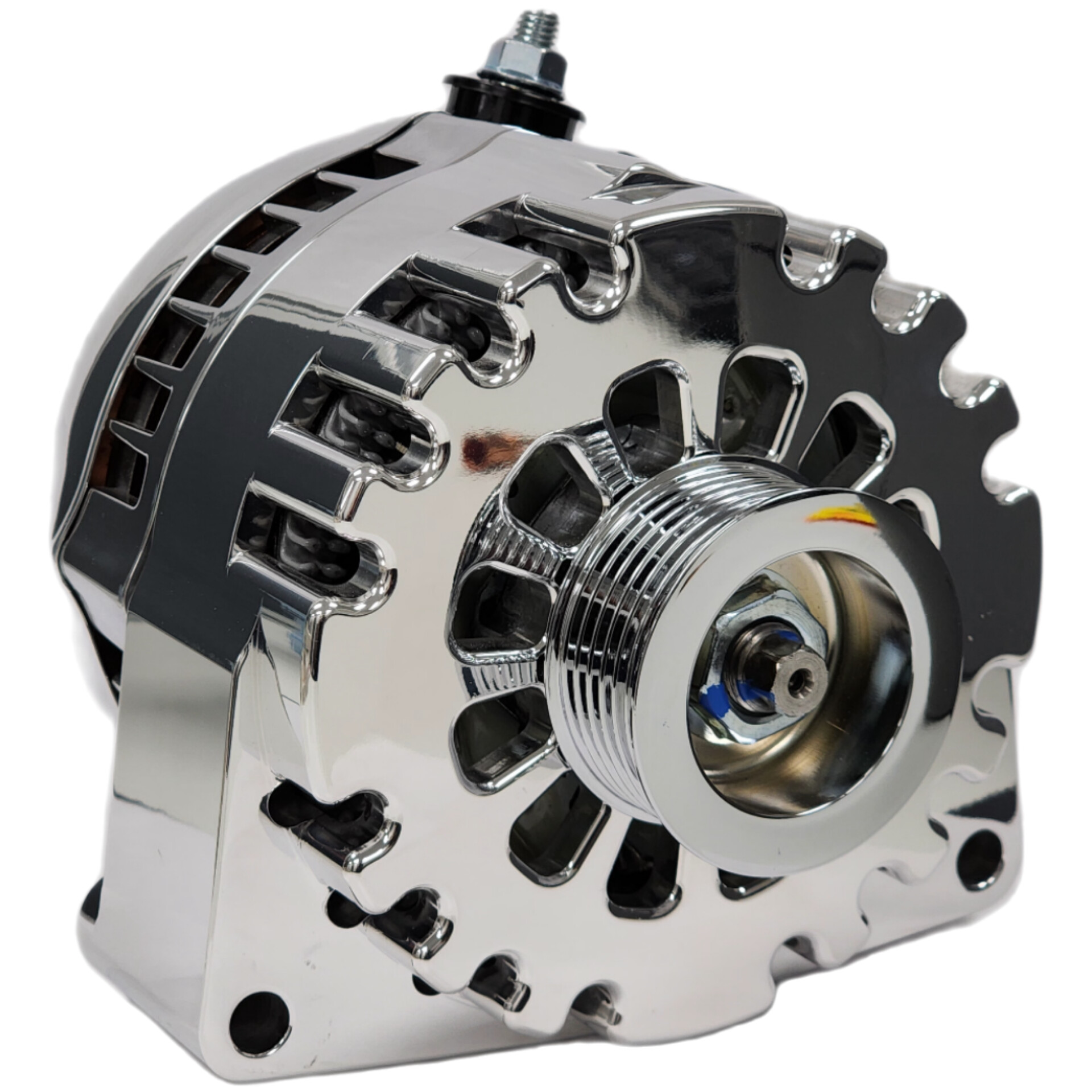 One wire polished 240 amp racing alternator GM truck LS