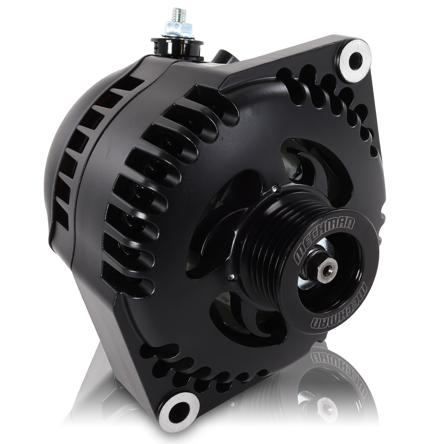 320 amp racing alternator - BLACK - Mechman Alternators